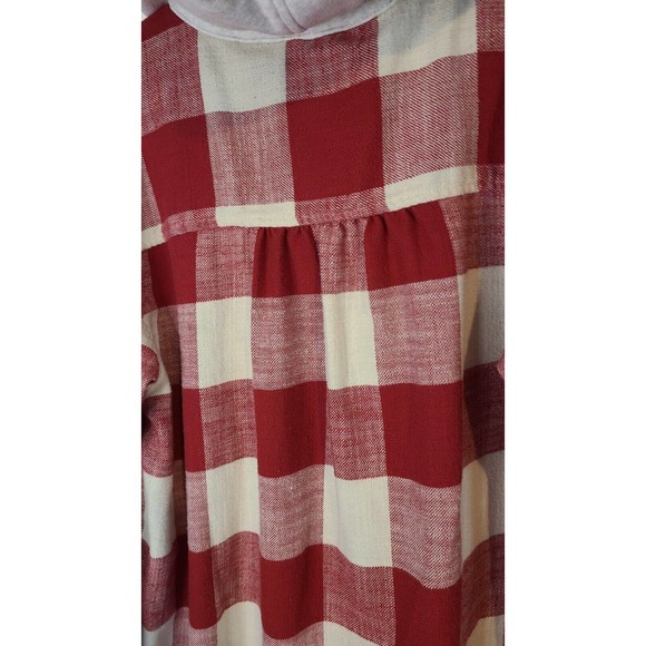 American Eagle Button up with Hoodie Flannel size Large - Picture 5 of 6